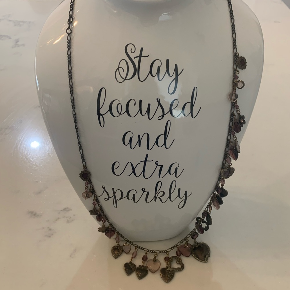 Brass style vintage necklace.